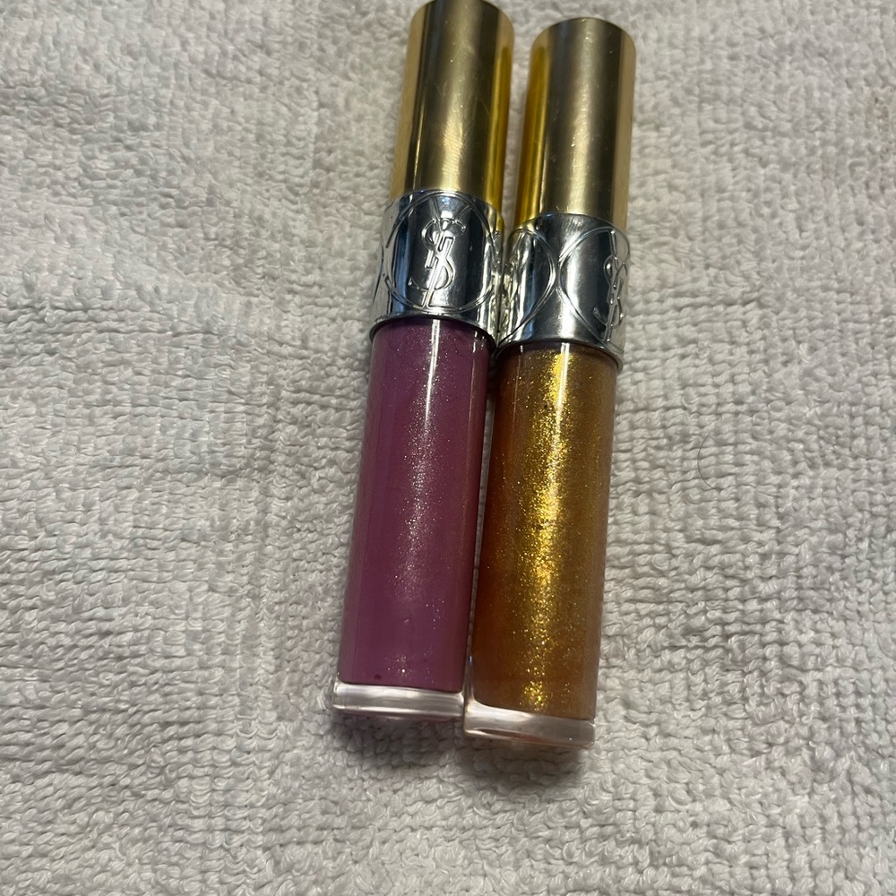 Yves Saint Laurent Glossy Lip Duo - Pink & Gold